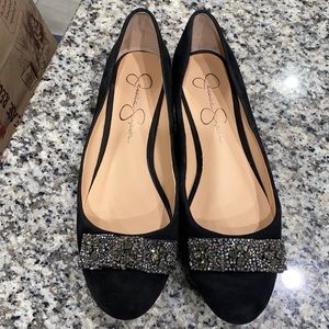 Jessica Simpson Black Dress Flats - Size 10